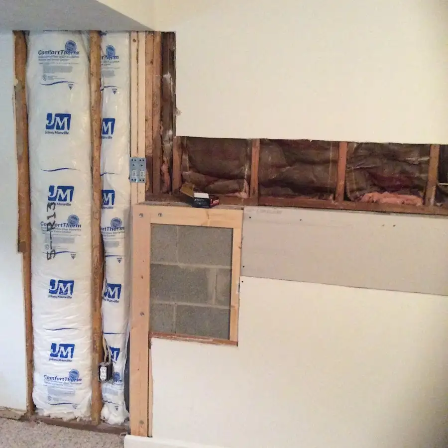 Wall insulation replacement during Structural Drying in Johns Creek
